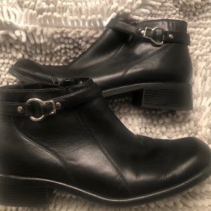 Nicole leather booties